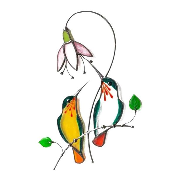 decorative objects & figurines stained glass hummingbird window hangings decor, metal small figure 2021 summer home decoration accessories t
decorative objects & figurines stained glass hummingbird window hangings decor, metal small figure 2021 summer home decoration accessories t