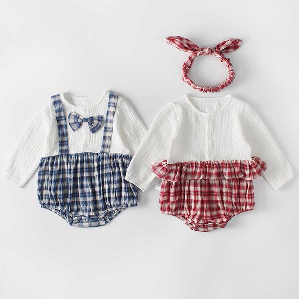 spring cotton baby bodysuit born infantil patchwork plaid long sleeve baby girl boy jumpsuit toddler baby clothes 0-18m 210713, Blue
spring cotton baby bodysuit born infantil patchwork plaid long sleeve baby girl boy jumpsuit toddler baby clothes 0-18m 210713, Blue