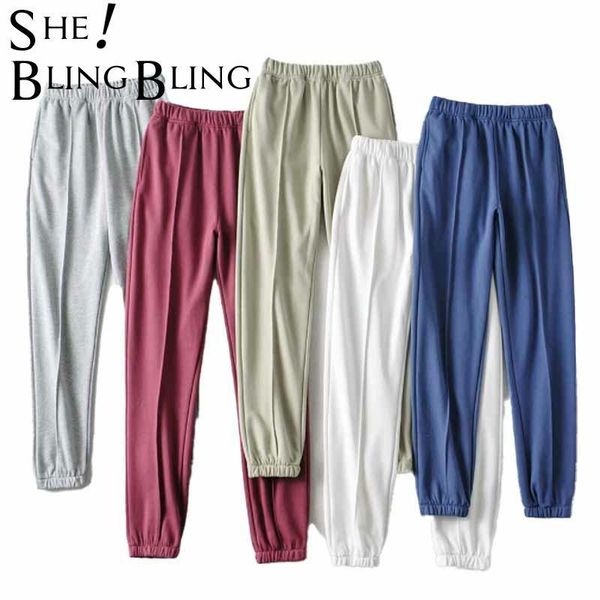 women's pants & capris sheblingbling za 2021 spring autumn women sweatpants strethy waist loose trousers joggers female sport pant high, Black;white
women's pants & capris sheblingbling za 2021 spring autumn women sweatpants strethy waist loose trousers joggers female sport pant high, Black;white