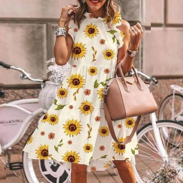 dresses summer flower print fashion loose sleeveless ruffles o -neck casual women dress beach ladies plus size dre, Black;gray
dresses summer flower print fashion loose sleeveless ruffles o -neck casual women dress beach ladies plus size dre, Black;gray