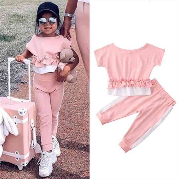 2pcs kid baby girl clothes short sleeve ruffles patchwork pants leggings lovely fashion outfit set, White
2pcs kid baby girl clothes short sleeve ruffles patchwork pants leggings lovely fashion outfit set, White