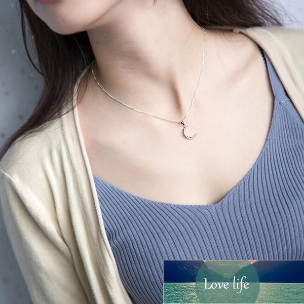 exquisite simple moon pendant necklace for women elegant lady's wedding clavicle chain choker fashion party jewelry girl gift  factory, Silver
exquisite simple moon pendant necklace for women elegant lady's wedding clavicle chain choker fashion party jewelry girl gift  factory, Silver