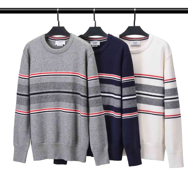 sweater knit thom brun wool tb men's and women's striped, White;black
sweater knit thom brun wool tb men's and women's striped, White;black