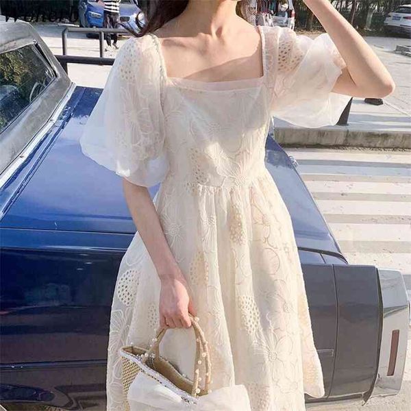 summer elegant dress women fashion square collar lantern sleeve white dresses korean temperament slim thin vestidos mujer 210519, Black;gray
summer elegant dress women fashion square collar lantern sleeve white dresses korean temperament slim thin vestidos mujer 210519, Black;gray