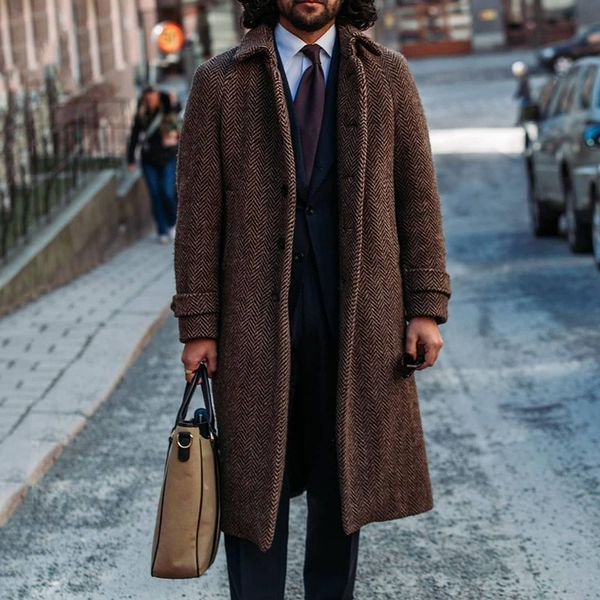 Men's Wool Coat, Trench Coat, Solid Color, Loose, Mid-length, Trendy, Fall Winter 2021 Collection, Black
Men's Wool Coat, Trench Coat, Solid Color, Loose, Mid-length, Trendy, Fall Winter 2021 Collection, Black