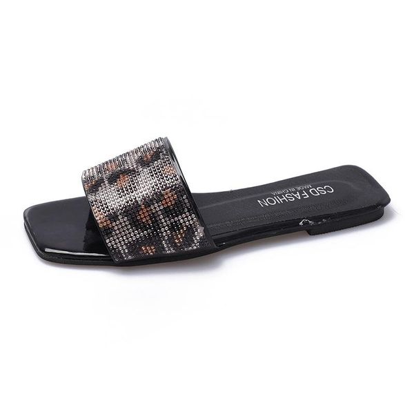 plus size rhinestone leopard women slippers sandals shoes antiskid flat sole woman design slides beach, Black
plus size rhinestone leopard women slippers sandals shoes antiskid flat sole woman design slides beach, Black