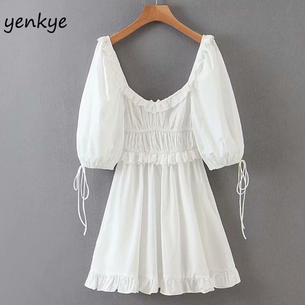 lace trims elegant white dress women lantern sleeve square neck a-line mini summer party dresses short vestido ljpz9268, Black;gray
lace trims elegant white dress women lantern sleeve square neck a-line mini summer party dresses short vestido ljpz9268, Black;gray