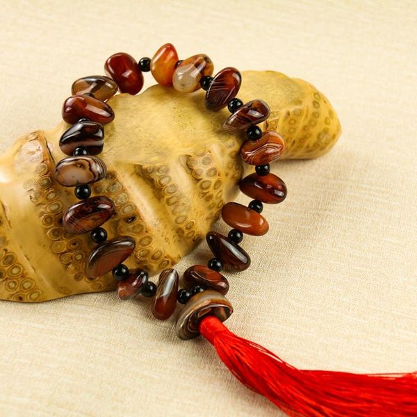 natural stone beads buddhist prayer ran sardonyx bracelet agate crystal red rope tassel hand-held pendant decoration beaded, strands, Black
natural stone beads buddhist prayer ran sardonyx bracelet agate crystal red rope tassel hand-held pendant decoration beaded, strands, Black