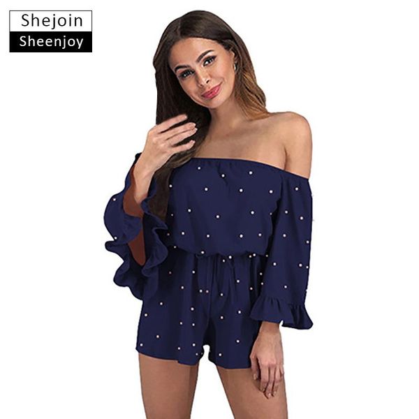 women's jumpsuits & rompers shejoinsheenjoy slash neck beading playsuits women off shoulder 3/4 sleeves waist drawstring boho jumpsuit, Black;white
women's jumpsuits & rompers shejoinsheenjoy slash neck beading playsuits women off shoulder 3/4 sleeves waist drawstring boho jumpsuit, Black;white