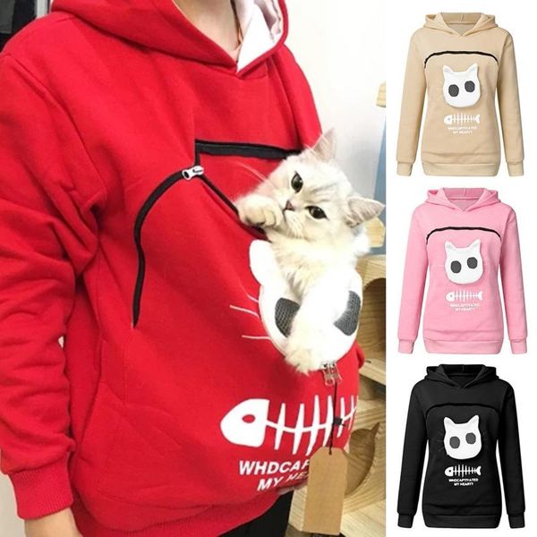 women's hoodies & sweatshirts womens sweatshirt animal pouch hood carry cat breathable pullover blouse oversized hoodie plus size wome, Black
women's hoodies & sweatshirts womens sweatshirt animal pouch hood carry cat breathable pullover blouse oversized hoodie plus size wome, Black