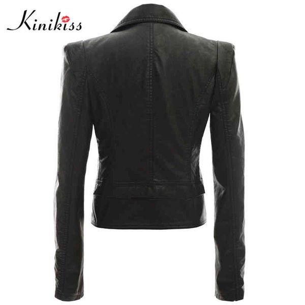 Women's Jackets Wholesale-Kinikiss fashion women short black leather jacket coat autumn sexy steampunk motorcycle Faux female gothic VXUS, Black;brown
Women's Jackets Wholesale-Kinikiss fashion women short black leather jacket coat autumn sexy steampunk motorcycle Faux female gothic VXUS, Black;brown