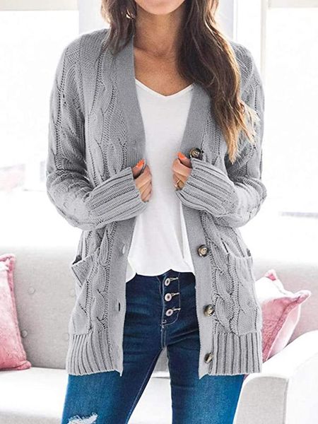 women's knits & tees knit sweater women autumn 2021 female casual long sleeve button cardigan solid knitted sweaters coat femme cardiga, White
women's knits & tees knit sweater women autumn 2021 female casual long sleeve button cardigan solid knitted sweaters coat femme cardiga, White