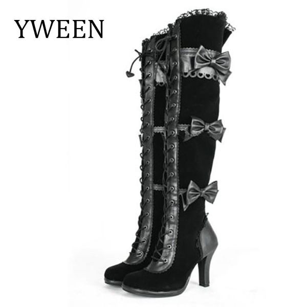 boots 2021 fashion women faux suede over the knee lace up high heels shoes woman female botas 34-43, Black
boots 2021 fashion women faux suede over the knee lace up high heels shoes woman female botas 34-43, Black
