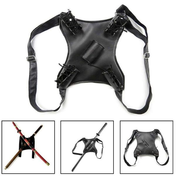 harness men's leather dual sword carrying back exotic holder halloween scabbard cosplay holste belt costumes / x4a6 waist support, Black;gray
harness men's leather dual sword carrying back exotic holder halloween scabbard cosplay holste belt costumes / x4a6 waist support, Black;gray