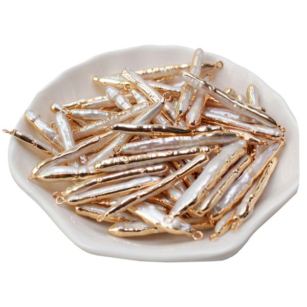 real freshwater beads 35*5mm gilt edge connector toothpick pearl diy accessories for jewelry making women
real freshwater beads 35*5mm gilt edge connector toothpick pearl diy accessories for jewelry making women
