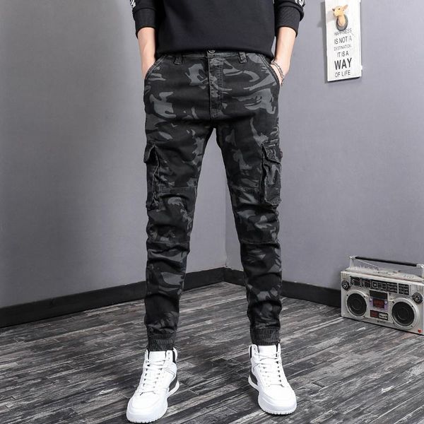 streetwear fashion men jeans camouflage military style ankle banded trousers big pocket casual cargo pants hip hop joggers men's, Blue
streetwear fashion men jeans camouflage military style ankle banded trousers big pocket casual cargo pants hip hop joggers men's, Blue