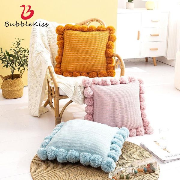 bubble kiss modern home cushion cover knitted bedroom decor throw pillow case big balls decorated office chair siesta pillowcase cushion/dec
bubble kiss modern home cushion cover knitted bedroom decor throw pillow case big balls decorated office chair siesta pillowcase cushion/dec