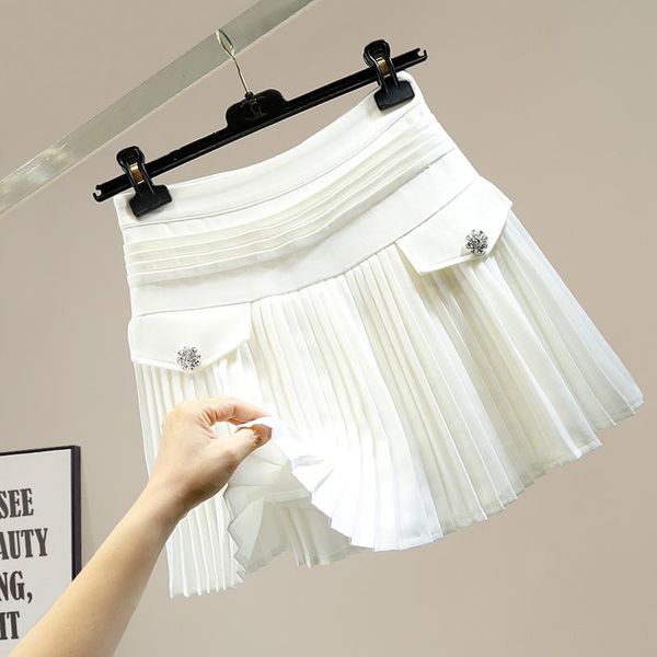 skirts 2021 spring summer rhinestone button a- line pleated skirt women korean high waist mini short female chiffon, Black
skirts 2021 spring summer rhinestone button a- line pleated skirt women korean high waist mini short female chiffon, Black