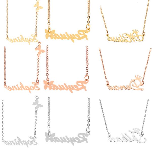 diy personalized english letter necklace stainless steel women's name pendant clavicle chain gift, Black
diy personalized english letter necklace stainless steel women's name pendant clavicle chain gift, Black