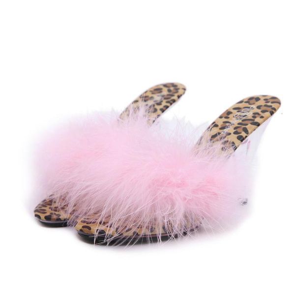 slippers voesnees women's shoes leopard pattern fur female clear crystal high heels 7cm 10 cm home slipper women a82g, Black
slippers voesnees women's shoes leopard pattern fur female clear crystal high heels 7cm 10 cm home slipper women a82g, Black