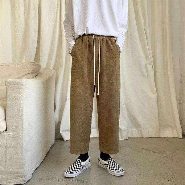 men's pants winter thickened corduroy men warm fashion casual streetwear loose hip-hop wide-leg mens straight trousers, Black
men's pants winter thickened corduroy men warm fashion casual streetwear loose hip-hop wide-leg mens straight trousers, Black