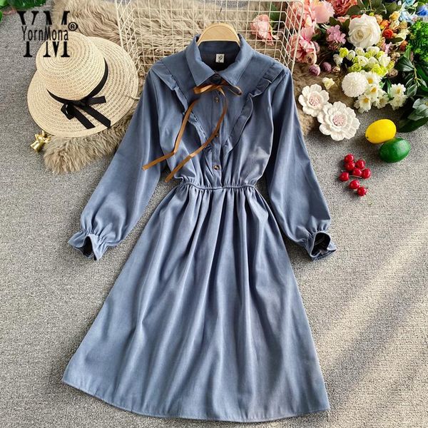 casual dresses yornmona college style solid a-line dress women long sleeve shirt autumn streetwear vintage knee-length vestidos, Black;gray
casual dresses yornmona college style solid a-line dress women long sleeve shirt autumn streetwear vintage knee-length vestidos, Black;gray