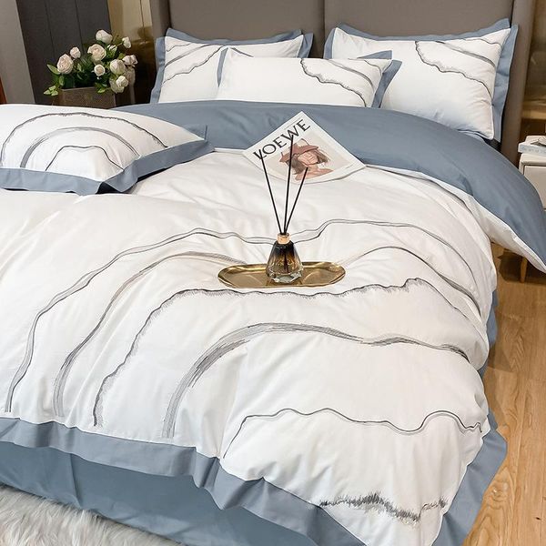 bedding sets white light luxury chic embroidery 40s cotton set double duvet cover king bed linen sheet pillowcases home textile
bedding sets white light luxury chic embroidery 40s cotton set double duvet cover king bed linen sheet pillowcases home textile