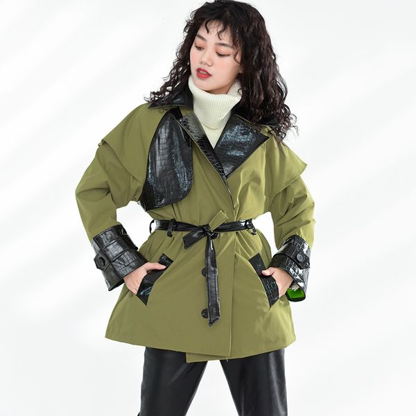safari style double breasted ladies coat spring autumn long sleeve plus size green overcoat casual jacket 8q62306 210510, Black;brown
safari style double breasted ladies coat spring autumn long sleeve plus size green overcoat casual jacket 8q62306 210510, Black;brown