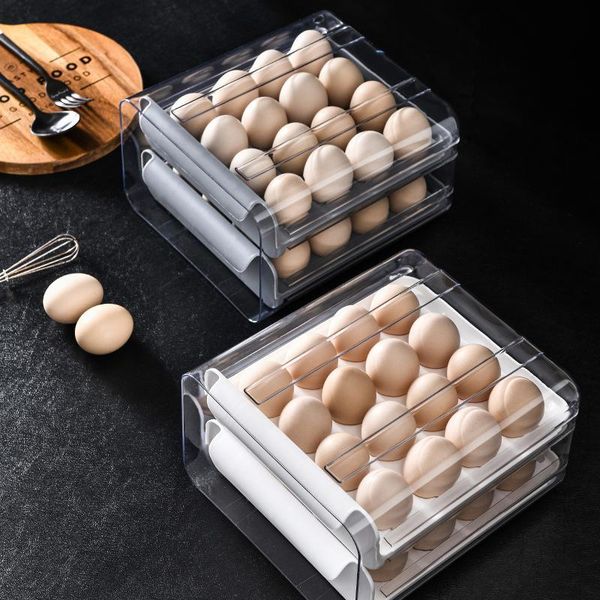 storage bottles & jars transparent egg box double-layer 32 grids refrigerator fresh-keeping container portable drawer organizer
storage bottles & jars transparent egg box double-layer 32 grids refrigerator fresh-keeping container portable drawer organizer