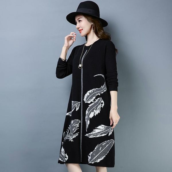 casual dresses arrival women's fashion printing cashmere dress pullovers autumn & winter ladies knit wool, Black;gray
casual dresses arrival women's fashion printing cashmere dress pullovers autumn & winter ladies knit wool, Black;gray