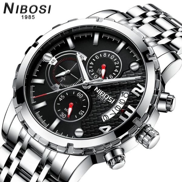 wristwatches nibosi 2021 luxury big dial men's watch waterproof clock male sports watches men casual quartz wristwatch relogio masculin, Slivery;brown
wristwatches nibosi 2021 luxury big dial men's watch waterproof clock male sports watches men casual quartz wristwatch relogio masculin, Slivery;brown