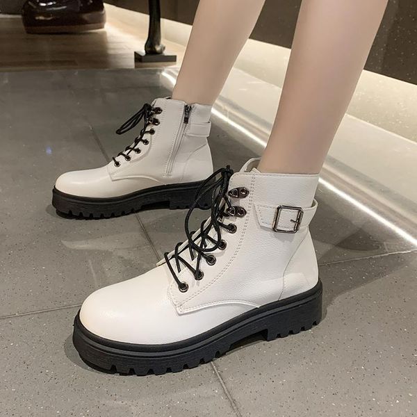 boots women fashion buckle lace up casual ankle round toe side zipper flats winter keep warm, Black
boots women fashion buckle lace up casual ankle round toe side zipper flats winter keep warm, Black