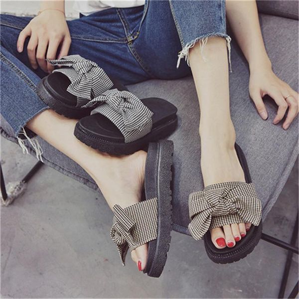 slippers summer beach 2021 slip on slides casual platform shoes woman bowtie flats creepers, Black
slippers summer beach 2021 slip on slides casual platform shoes woman bowtie flats creepers, Black