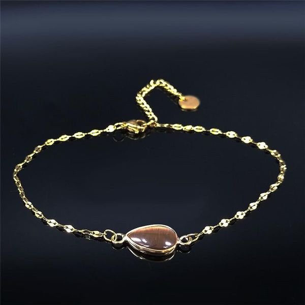 anklets 2021 fashion water drop opal stainless steel ankle bracelets for women gold color feet bracelet jewelry pulsera pie mujer a22s04, Red;blue
anklets 2021 fashion water drop opal stainless steel ankle bracelets for women gold color feet bracelet jewelry pulsera pie mujer a22s04, Red;blue