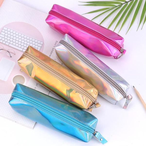 pencil bags 1pc pu laser fashion pencils zipper case durable stationery pen box escolar papelaria
pencil bags 1pc pu laser fashion pencils zipper case durable stationery pen box escolar papelaria