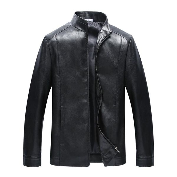 men's fur & faux 2021 spring thin stand collar leren jack good quality soft tough cazadora cuero moto hombre, Black
men's fur & faux 2021 spring thin stand collar leren jack good quality soft tough cazadora cuero moto hombre, Black