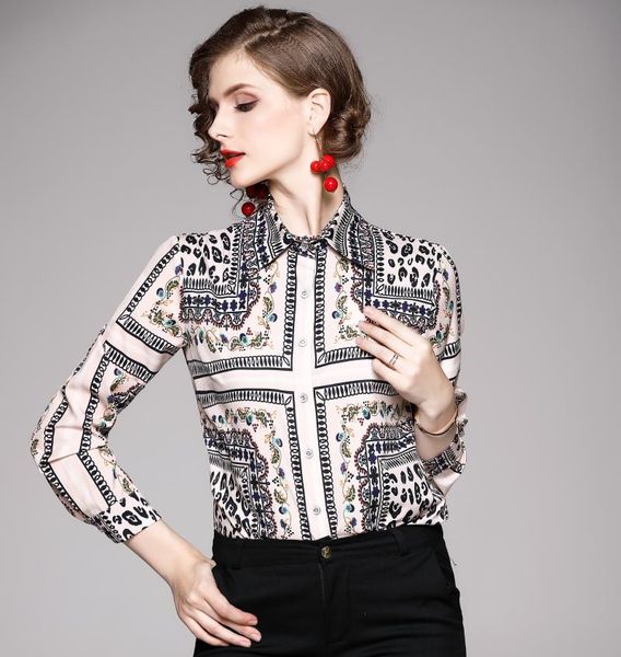 womens blouses full sleeve turn-down collar print office lady clothing and shirts casual autumn blouse women's &, White
womens blouses full sleeve turn-down collar print office lady clothing and shirts casual autumn blouse women's &, White