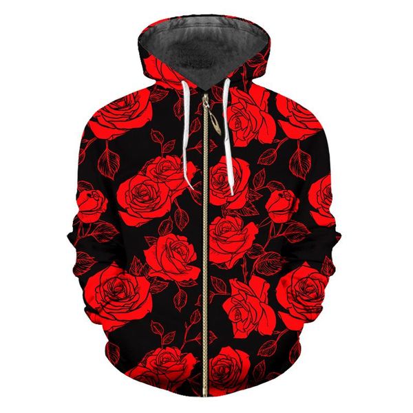 men's hoodies & sweatshirts ifpd novelty red flower leaf 3d printed zipper hoodie autumn /winter men/women harajuku comfortable fashion, Black
men's hoodies & sweatshirts ifpd novelty red flower leaf 3d printed zipper hoodie autumn /winter men/women harajuku comfortable fashion, Black