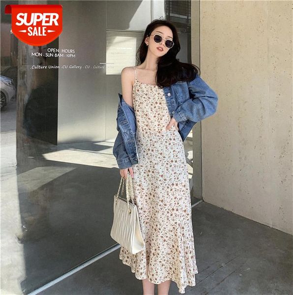 women's fashion korean style temperament sling floral ruffle dress mid-length skirt #ul5e, Black;gray
women's fashion korean style temperament sling floral ruffle dress mid-length skirt #ul5e, Black;gray