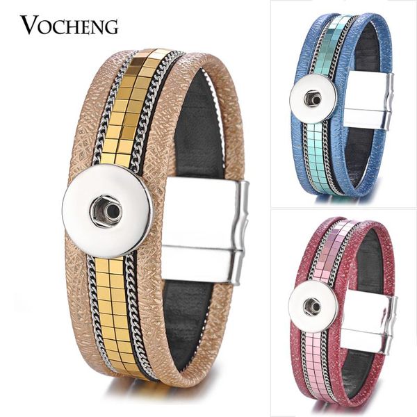 charm bracelets snap charms leather bracelet vocheng button jewelry for women fit 18mm magnet clasp 5 colors nn-574, Golden;silver
charm bracelets snap charms leather bracelet vocheng button jewelry for women fit 18mm magnet clasp 5 colors nn-574, Golden;silver