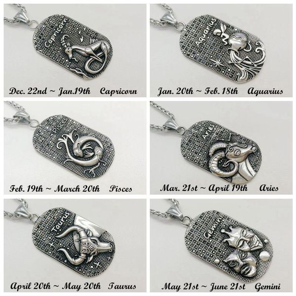 pendant necklaces full rhinestones crystals 12 constellations necklace vintage 316l stainless steel zodiacs cara0441, Silver
pendant necklaces full rhinestones crystals 12 constellations necklace vintage 316l stainless steel zodiacs cara0441, Silver