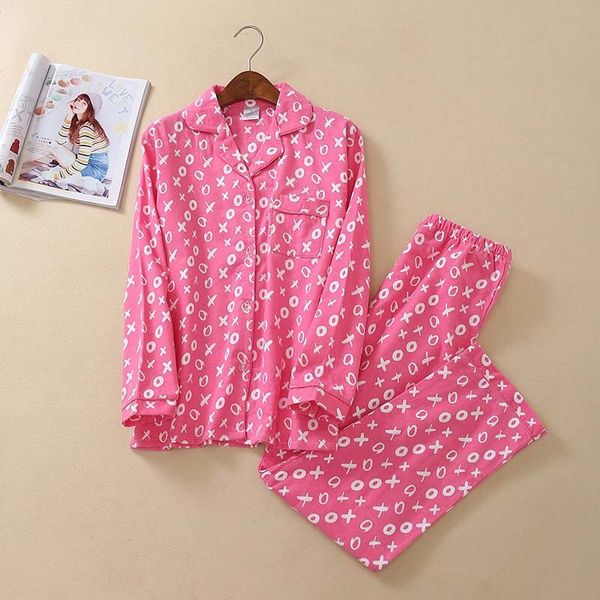 women's sleepwear autumn and winter new women full cotton pajamas set ladies turn-down collar pants 2pcs homewear comfort loos, Black;red
women's sleepwear autumn and winter new women full cotton pajamas set ladies turn-down collar pants 2pcs homewear comfort loos, Black;red