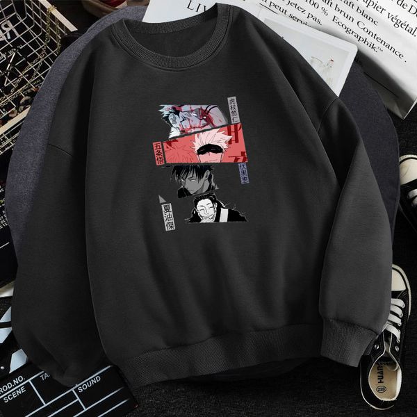 jujutsu kaisen men's hooded sweatshirt, polar loose casual street cloth, warm, large, autumn, new in 2021, Black
jujutsu kaisen men's hooded sweatshirt, polar loose casual street cloth, warm, large, autumn, new in 2021, Black