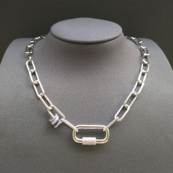 chains s925 sterling silver white gold circle love chain necklace for women interlocking lock fashion simple jewelry
chains s925 sterling silver white gold circle love chain necklace for women interlocking lock fashion simple jewelry
