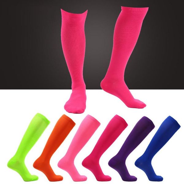 long tube compression socks women men knee high nylon quick dry sweat absorption hosiery running sportswear apparel ankle support, Blue;black
long tube compression socks women men knee high nylon quick dry sweat absorption hosiery running sportswear apparel ankle support, Blue;black