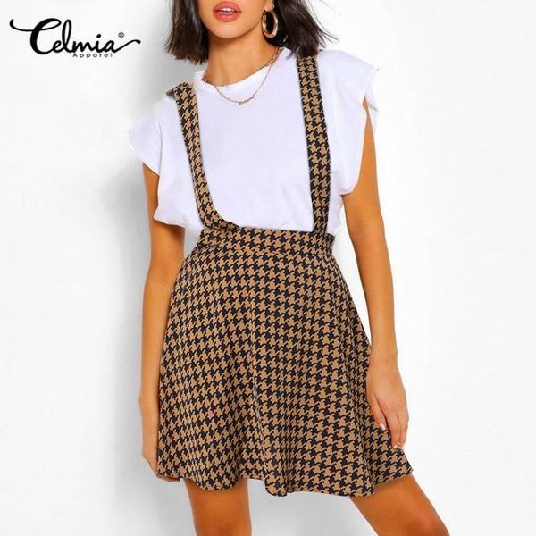 skirts celmia spaghetti strap casual high waist mini women fashion houndstooth suspender short skirt summer a-line s-, Black
skirts celmia spaghetti strap casual high waist mini women fashion houndstooth suspender short skirt summer a-line s-, Black