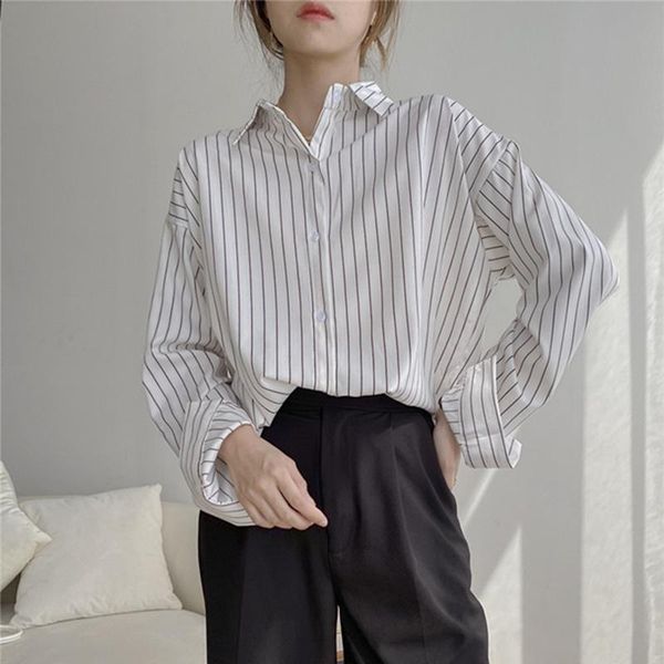 women's blouses & shirts soperwillton vintage soft blouse women 2021 long sleeve white stripe autumn female elegant top
women's blouses & shirts soperwillton vintage soft blouse women 2021 long sleeve white stripe autumn female elegant top