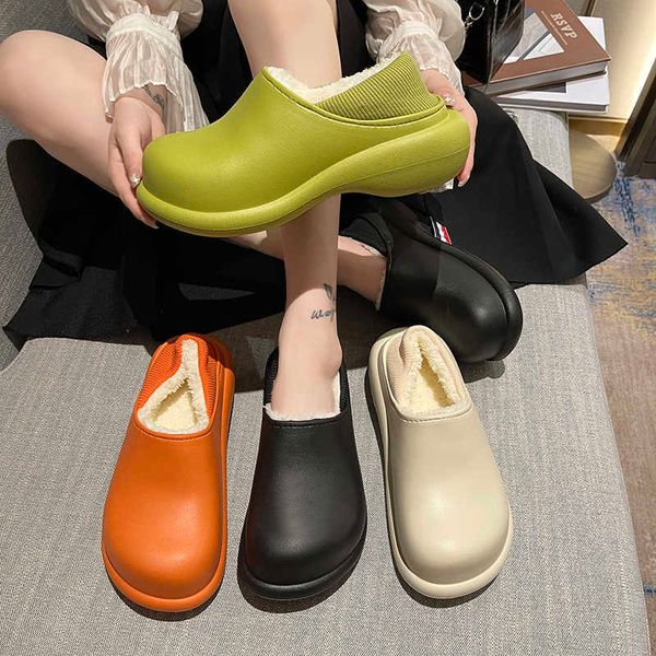 2021 autumn winter women's plush slippers warm fur home female loafers shoes slip-on platform waterproof half slippers for women h0827, Black
2021 autumn winter women's plush slippers warm fur home female loafers shoes slip-on platform waterproof half slippers for women h0827, Black
