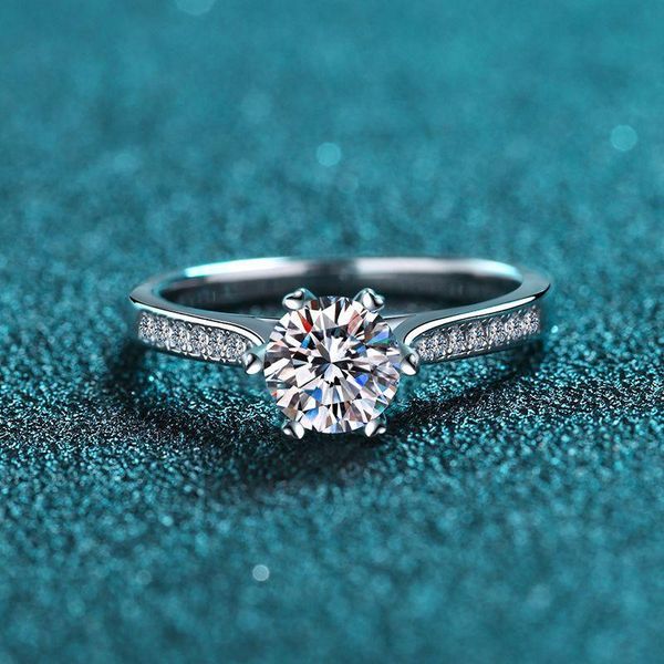 cluster rings silver 1 excellent cut diamond test passed d color good clarity round moissanite ring 925 jewelry anniversary gift, Golden;silver
cluster rings silver 1 excellent cut diamond test passed d color good clarity round moissanite ring 925 jewelry anniversary gift, Golden;silver