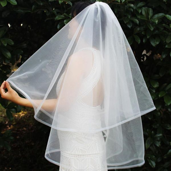 bridal veils short 2t wedding veil with horsehair 2 layers blusher velo de novia bride accessories, Black
bridal veils short 2t wedding veil with horsehair 2 layers blusher velo de novia bride accessories, Black